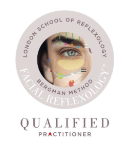 London School of Reflexology — Bergman Method Facial Reflexology Qualified Practitioner badge