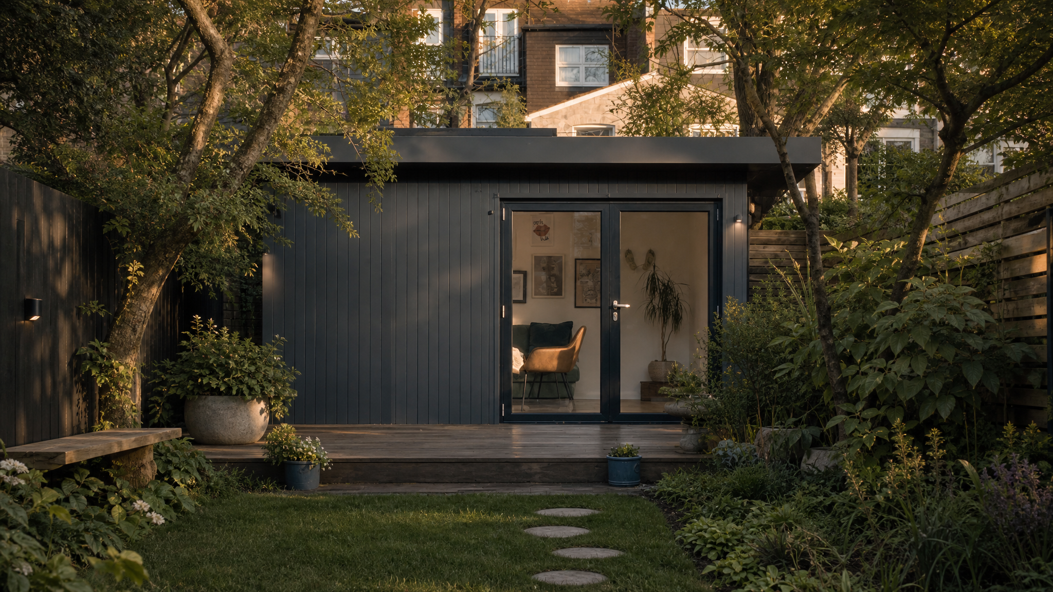 Reflex and Unwind therapy studio — a calm, private garden room in Wimbledon, SW19